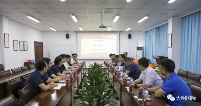 中国瑞林与美卓奥图泰辅导一行来访304永利集团沉工