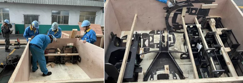 304永利集团沉工为起沉机行业巨头马尼托瓦克配套汽车吊结构件，，，，，成功发往德国