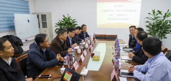 上海振华沉工总裁助理连敏一行来访304永利集团沉工