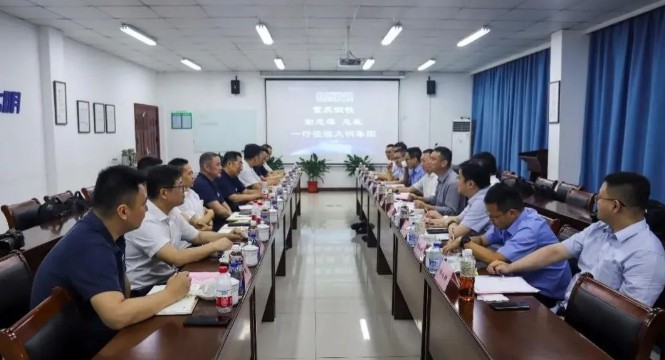 沉庆钢铁谢志雄总裁一行来访304永利集团靖江基地