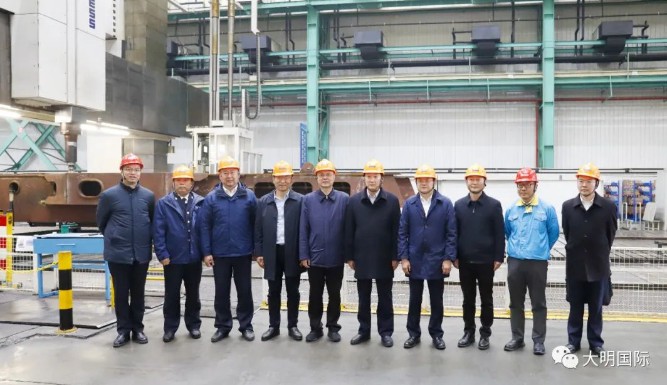 江苏海事局局长、党组书记朱汝明一行?调研304永利集团靖江基地