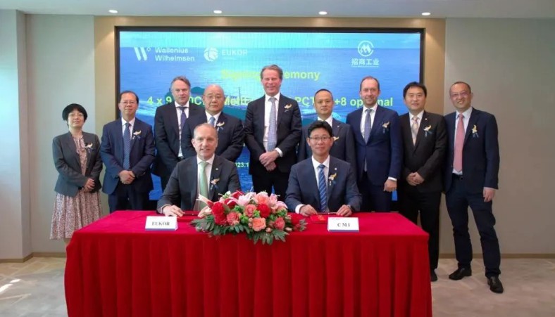 招商工业漯河金陵船厂签定4+4+4艘9300PCTC甲醇双燃料汽车运输船批量订单
